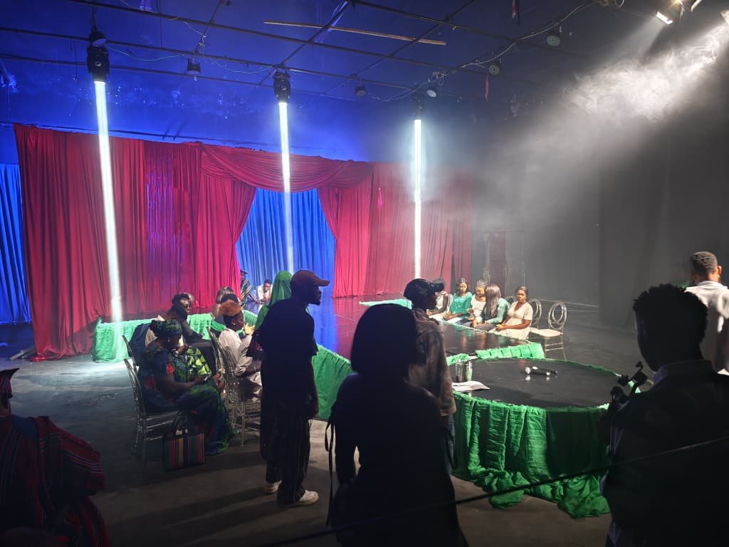 Behind the scenes of the Unity Song production — set build and staging